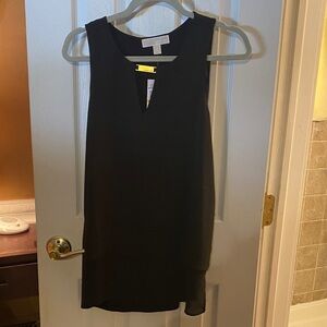 Michael Kors Sleeveless Black Tunic Top